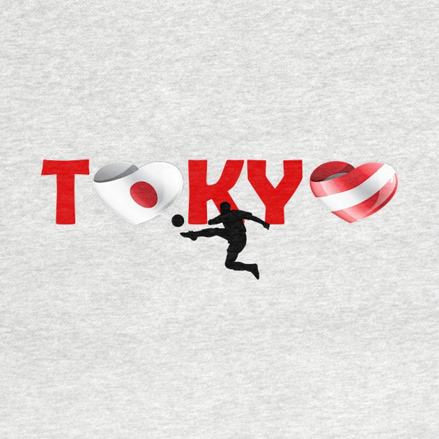 Football in Tokyo - team Austria (AT) by ArtDesignDE